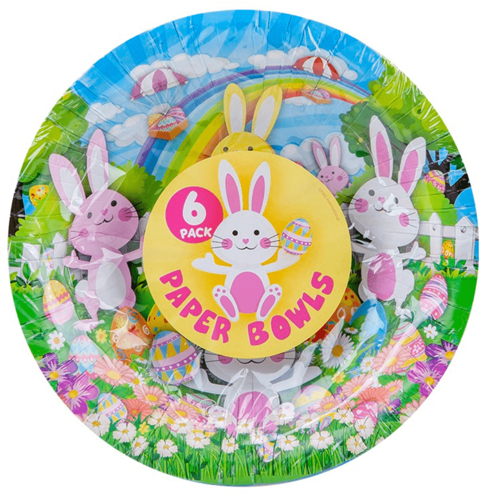 Easter Paper Bowls - 6" - Pack of 6 - Bargainia.com - 