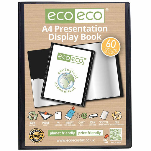 Eco A4 Presentasion 20 Pockets Display Book 5060454450030 Bargainia.com