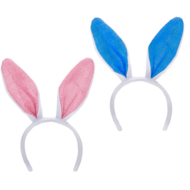 Fabric Easter Ears Headband - 2Asst Colours 5050565438270 only5pounds-com