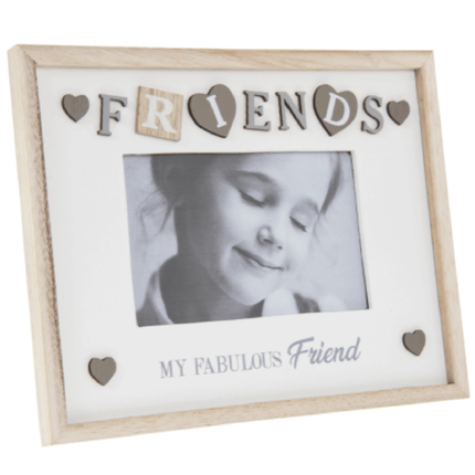 Fabulous Friend Sentiments Wooden Photo Frame - 4 x 6”-5010792454696-Bargainia.com