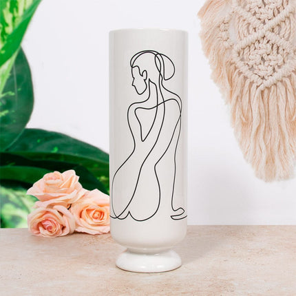 Female Silhouette Vase - Assorted Sizes 30cm 5010792484211 bargainia-com