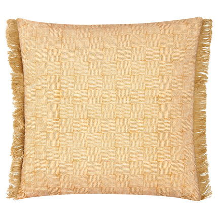 Fero Sandstone Fringed Cushion - 45 x 45cm 8714503347112 only5pounds-com
