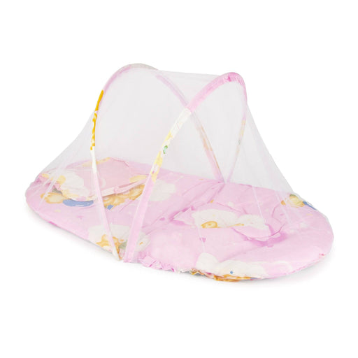 Fly & Mosquito Protection Pop Up Padded Baby Bed - Pink-5056150244912-Bargainia.com
