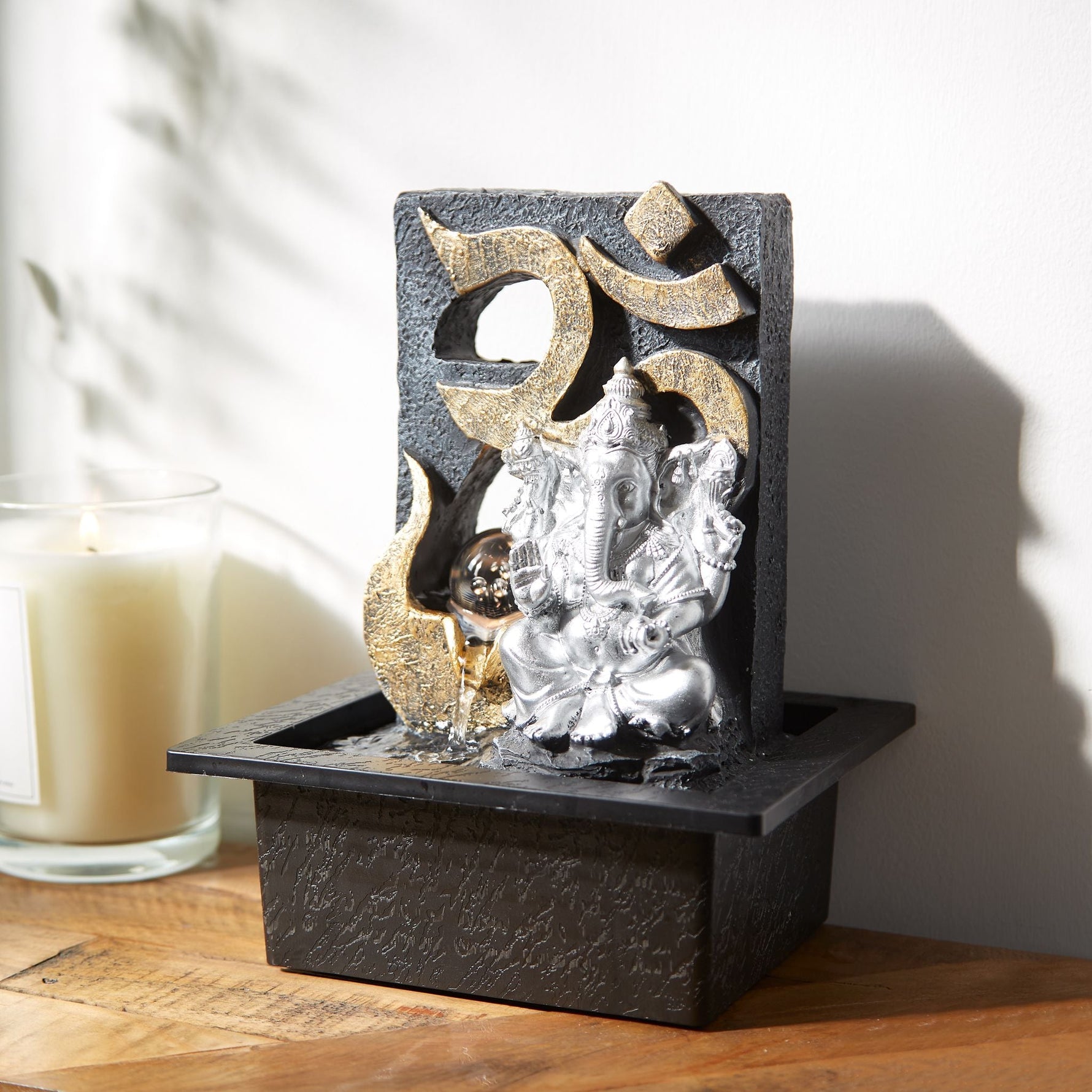 Ganesh Indoor Tabletop Water Feature - Bargainia.com - 