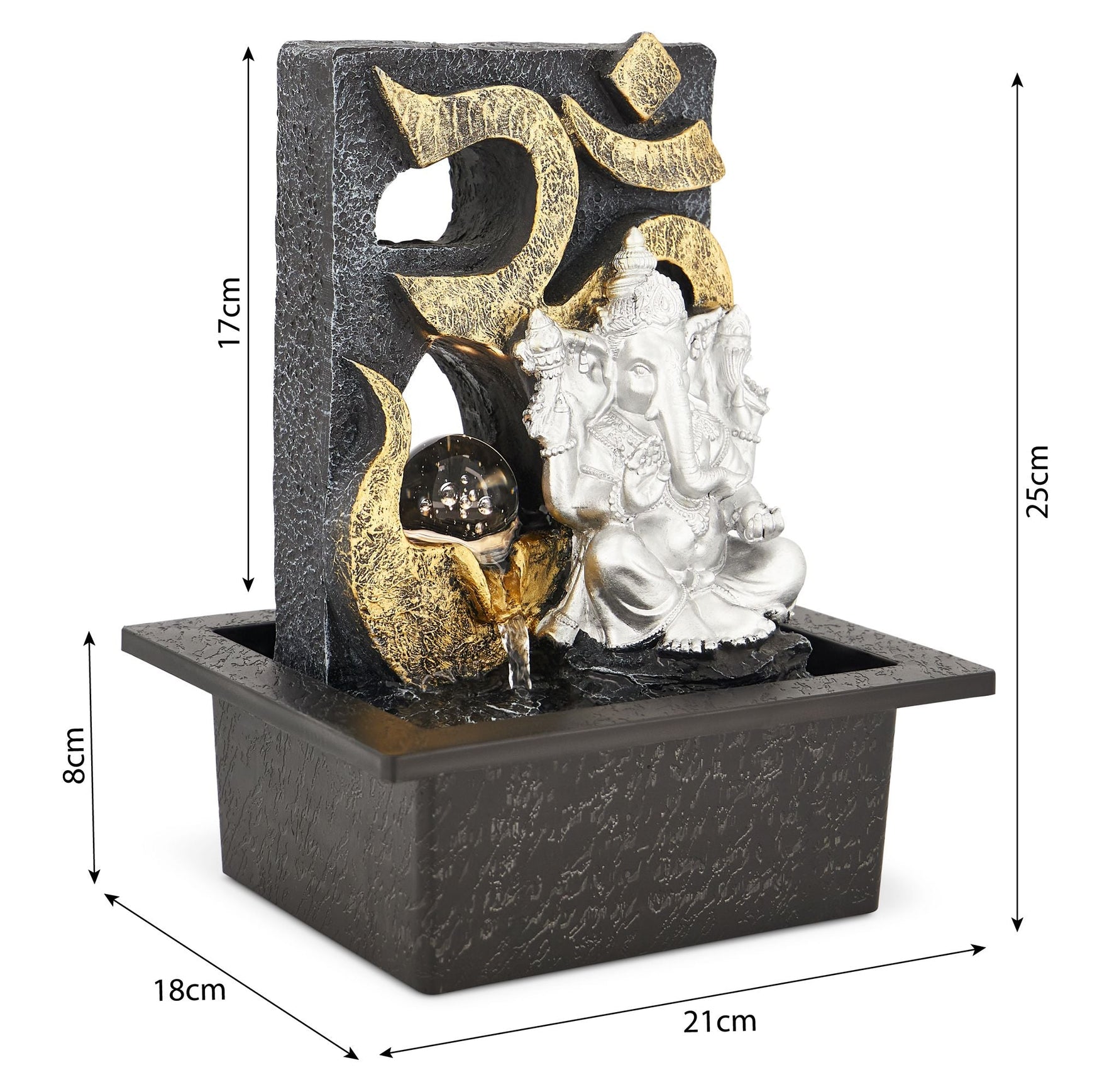 Ganesh Indoor Tabletop Water Feature - Bargainia.com - 