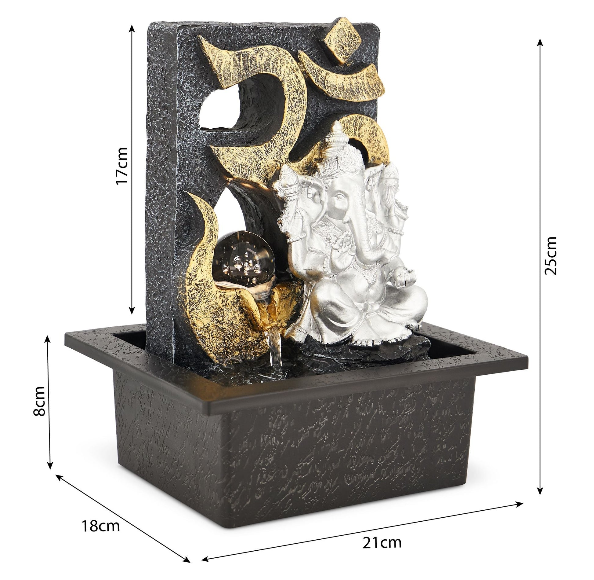 Ganesh Indoor Tabletop Water Feature Home & Garden Clearance
