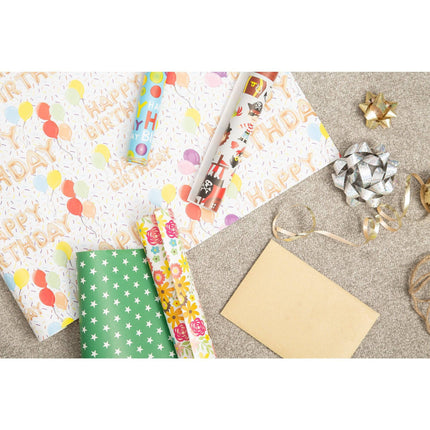 Gift Wrapping Paper - 200 x 70cm - Assorted Designs only5pounds-com