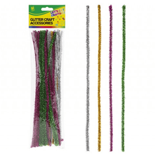 Glitter Pipe Cleaners - 50pcs 5050565449597 only5pounds-com