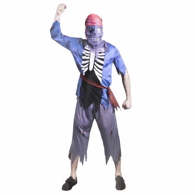 Halloween Costume - Men's - Skeleton Pirate - Large 8718964023516 only5pounds-com