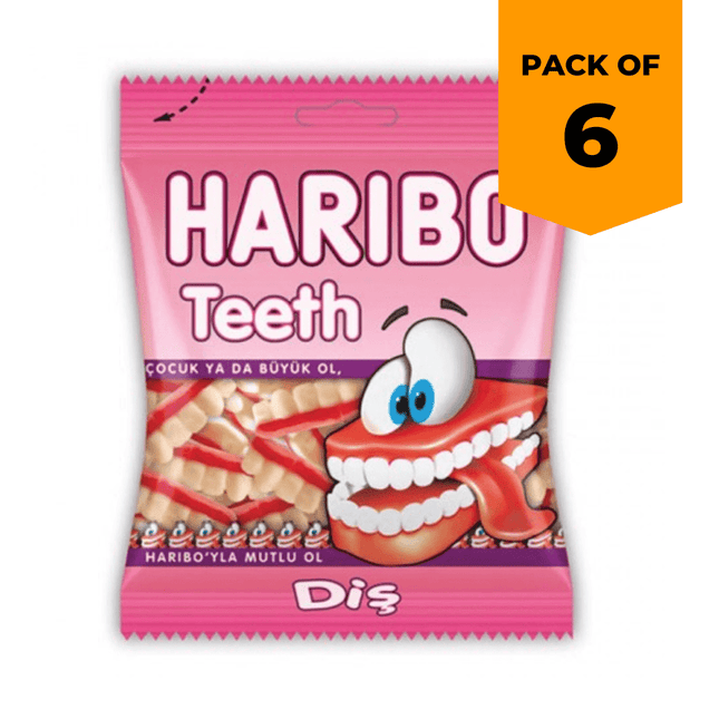 HARIBO Teeth - 80g 6 8691216042209 Bargainia