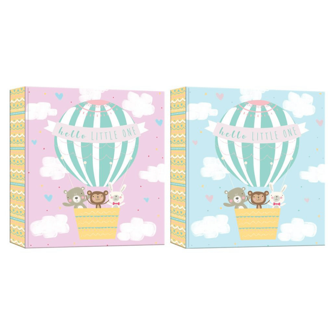 "Hello Little One" Photo Album - Pink or Blue - Bargainia.com - 