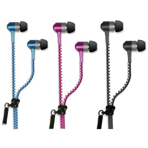 I - Total Zipper Earphones - Assorted - Bargainia.com - 8056518551482 - CM2347-BL