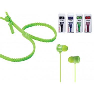 I - Total Zipper Earphones - Assorted - Bargainia.com - 8056518551482 - CM2347-BL