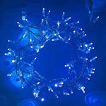 Indoor/Outdoor 8 Function LED Waterproof Fairy Lights with Clear Cable (300 Lights - 25M Cable) - Blue - Bargainia.com - 8800225808359