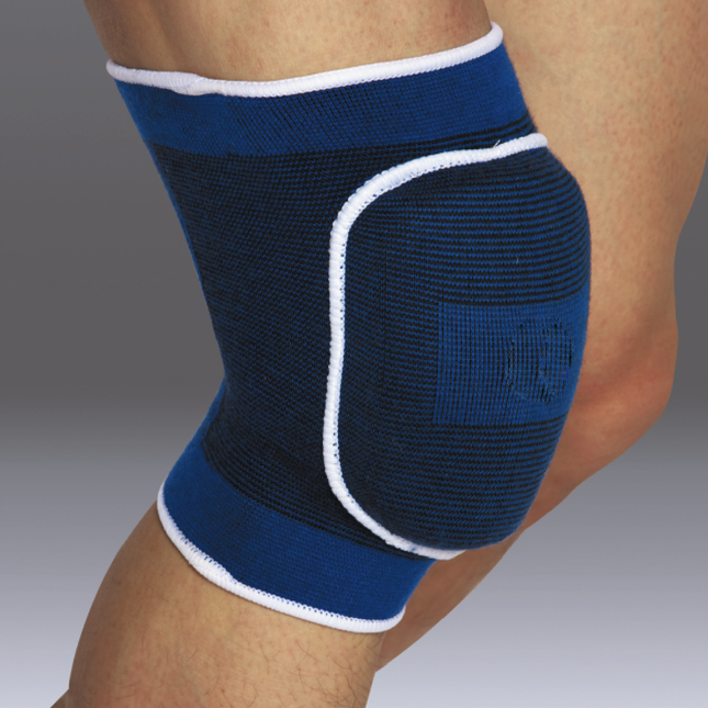 Blue Elastic Padded Knee Support | L/XL | Liveup Sports-6951376182101-Bargainia.com