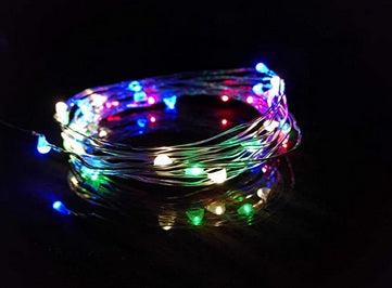 Battery Operated 5M Battery Powered LED Decorative String Fairy Lights (100) - Multi Coloured-5056150229469-Bargainia.com