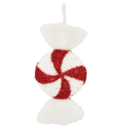 Large Glitter Candy Cane Sweet Christmas Bauble - 28cm - Assorted Designs 5050570000000 only5pounds-com