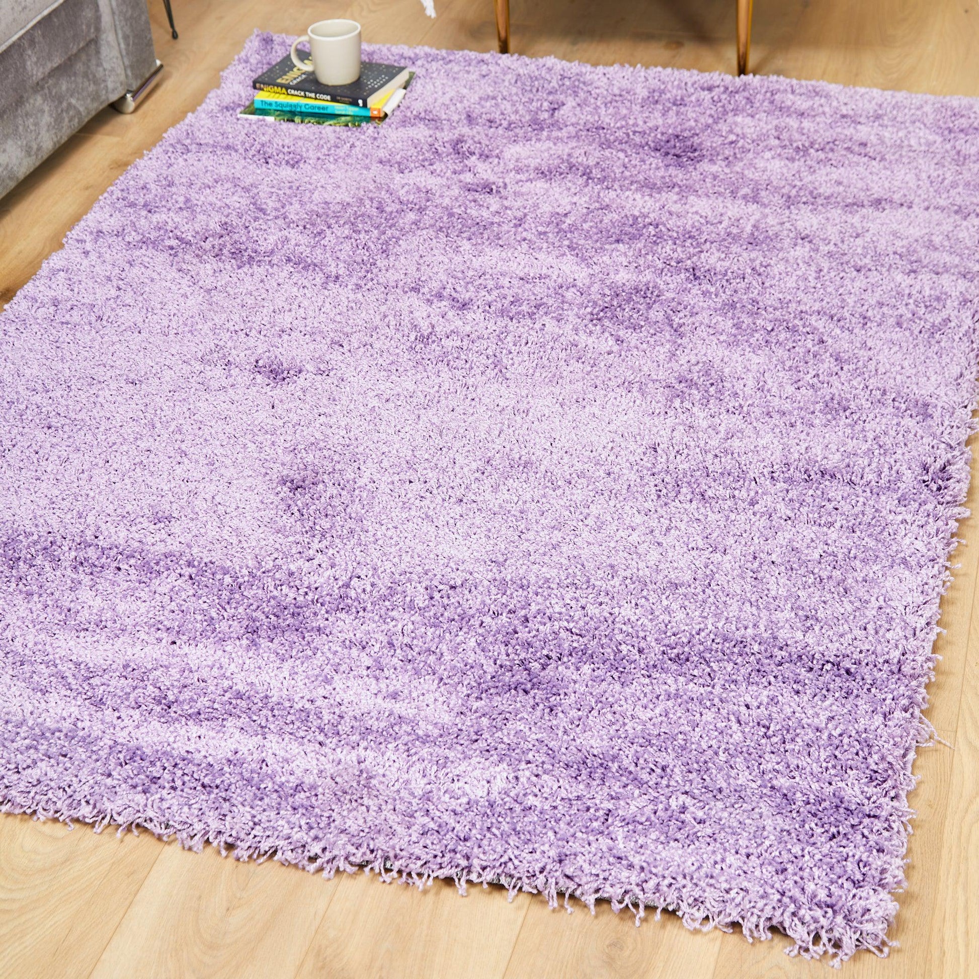 Lavender Purple Thick Shaggy Rug - California Rugs Rug Masters
