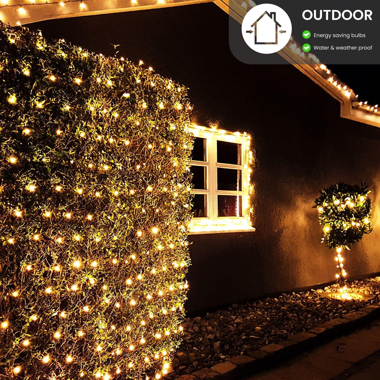 LED Berry Bulbs Battery Operated 8 Function (100 Lights) - Warm White Lights - Bargainia.com - 