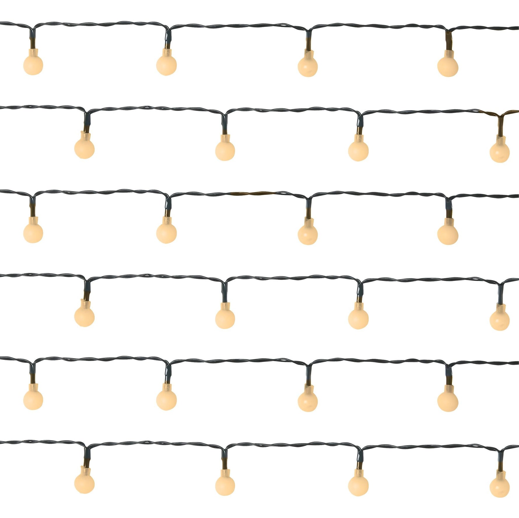 LED Berry Bulbs Battery Operated 8 Function (100 Lights) - Warm White Lights - Bargainia.com - 