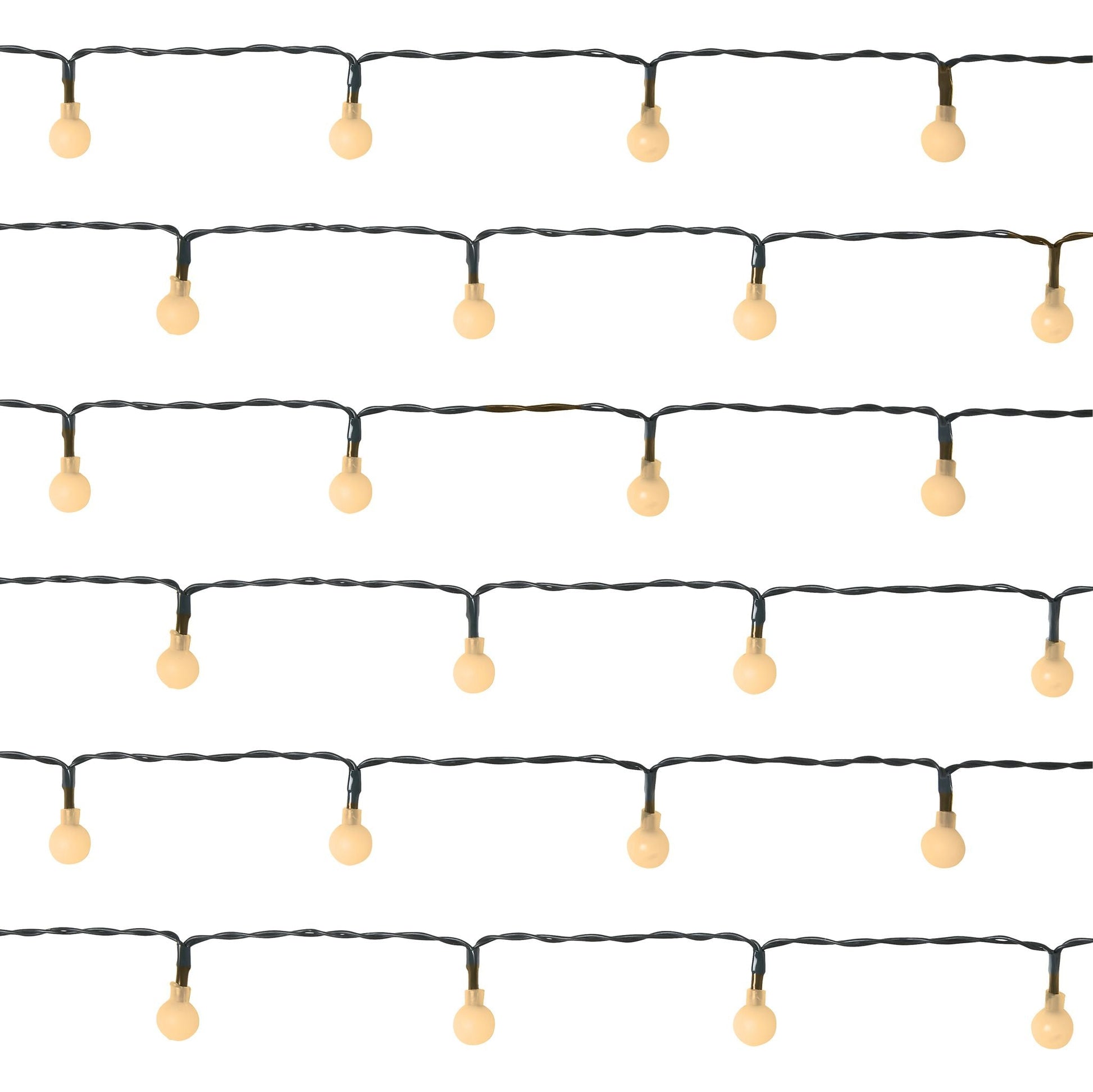 LED Berry Bulbs Battery Operated 8 Function (100 Lights) - Warm White Lights Lighting Bargainia