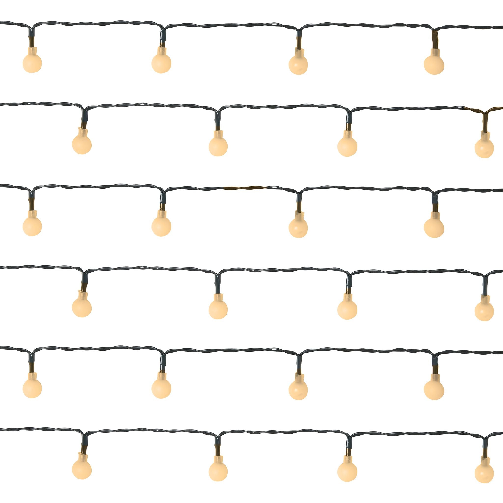 LED Berry Bulbs Battery Operated 8 Function (100 Lights) - Warm White Lights Lighting Bargainia