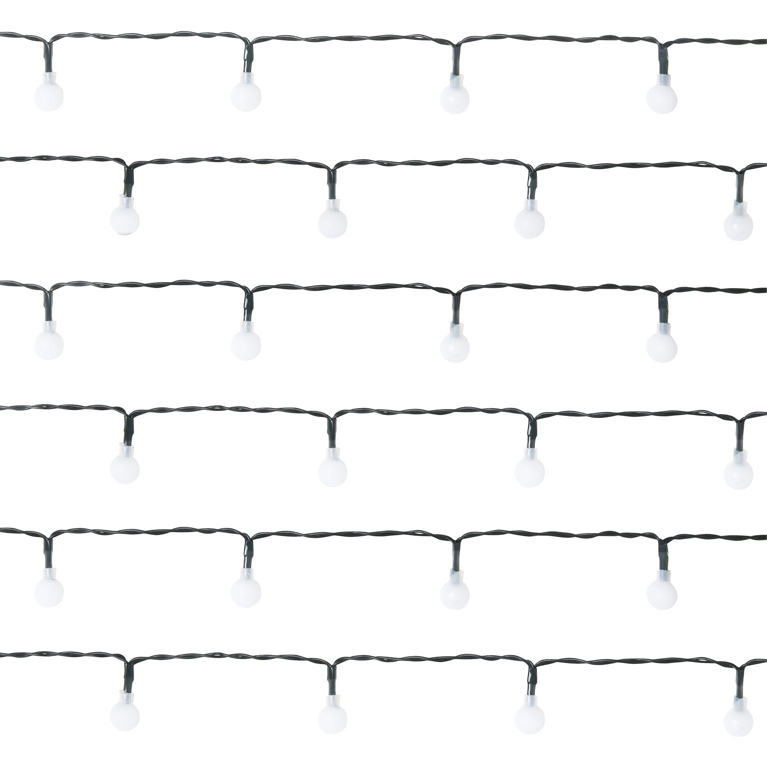 LED Berry Bulbs Battery Operated 8 Function (100 Lights) - White Lights - Bargainia.com - 