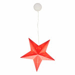 Light - Up Hanging Paper Star - Red - 30cm - Bargainia.com - 