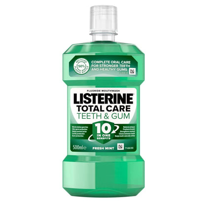 Listerine Total Care Tooth & Gum Mouthwash - 500ml 3574661404103 only5pounds-com