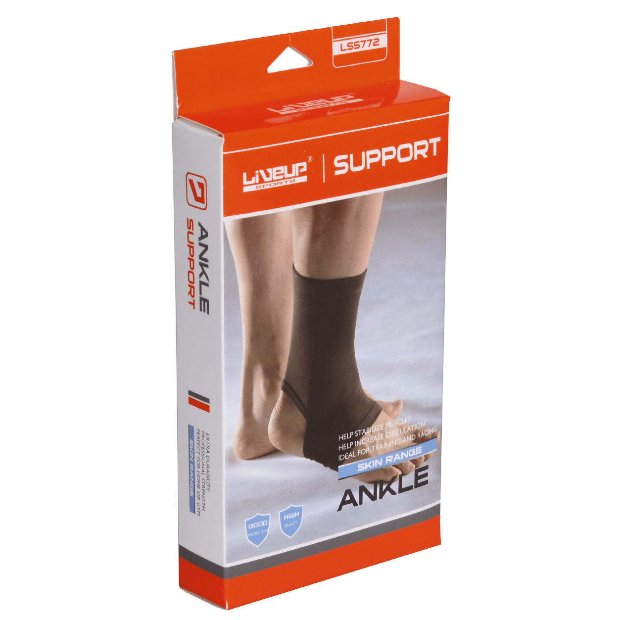 Liveup Sports Nylon & Spandex Ankle Support - S/M Supports & Braces Clearance