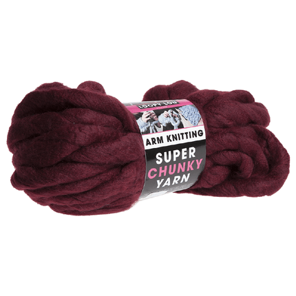 Loopy Lou Purple Super Chunky Arm Knitting Yarn - 12.5M-5050565273529-Bargainia.com