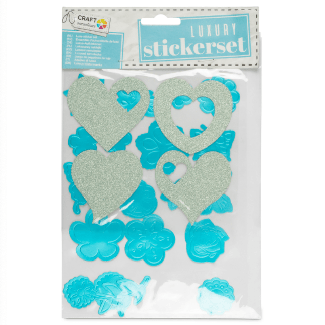 Luxury Stickers Set - Blue 8719747590492 only5pounds-com