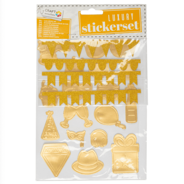 Luxury Stickers Set - Gold 8719747590577 only5pounds-com