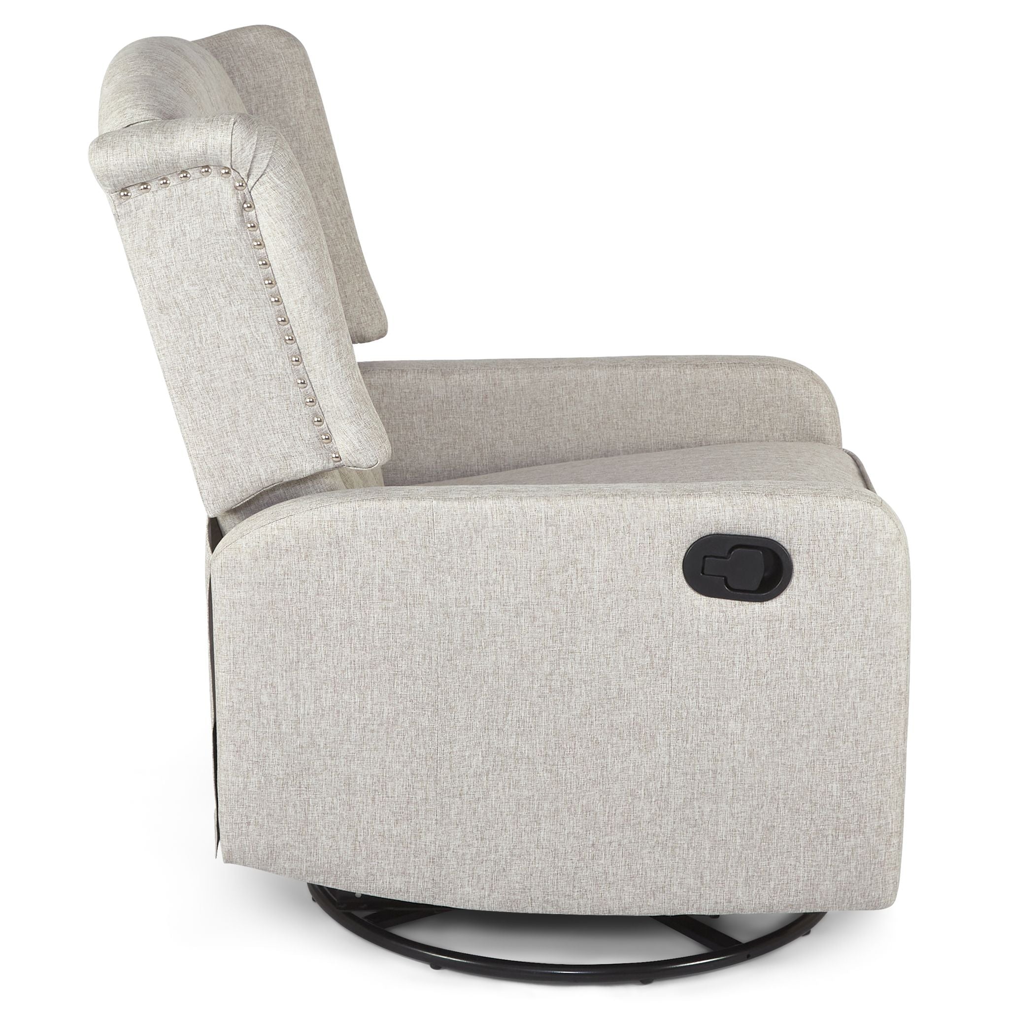 Manual Swivel Fabric Recliner Chair - Cream Furniture Clearance