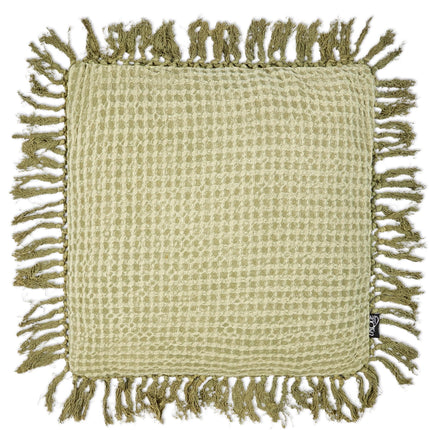 Mayfly Green Tassel Cushion - 45 x 45cm-8714503325028-Bargainia.com