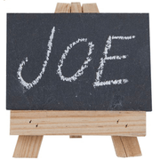 Mini Wooden Easel & Slate - Place Setting - Set of 4 Dining Clearance