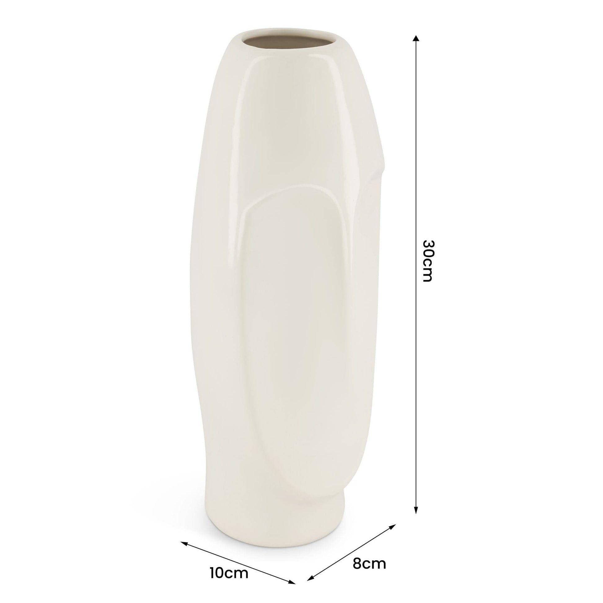 Minimalistic Ceramic Face Vase - 30cm Vases Clearance