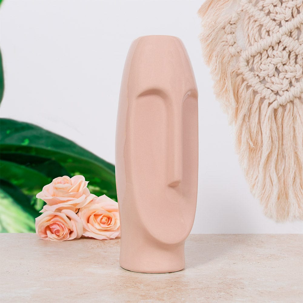 Minimalistic Ceramic Face Vase - 30cm - Bargainia.com - 