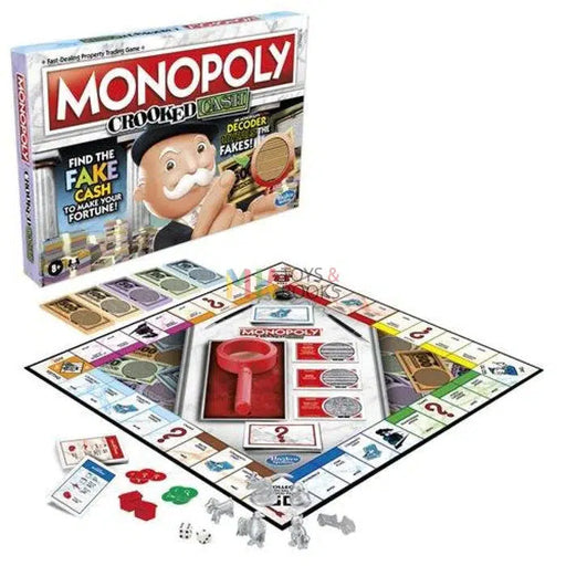 Monopoly Crooked Cash Board Game-5010993942589-Bargainia.com