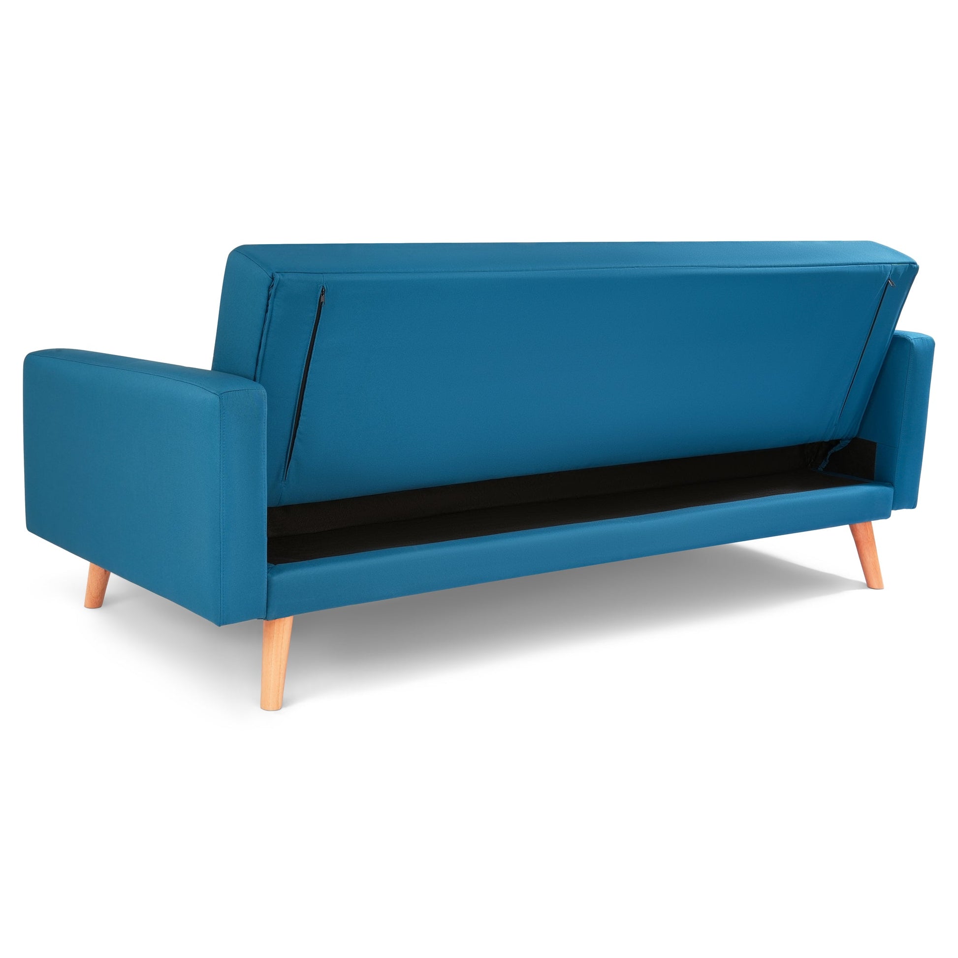 Narvik Sofa Bed 3 Seater Click Clack - Blue Sofas Bargainia