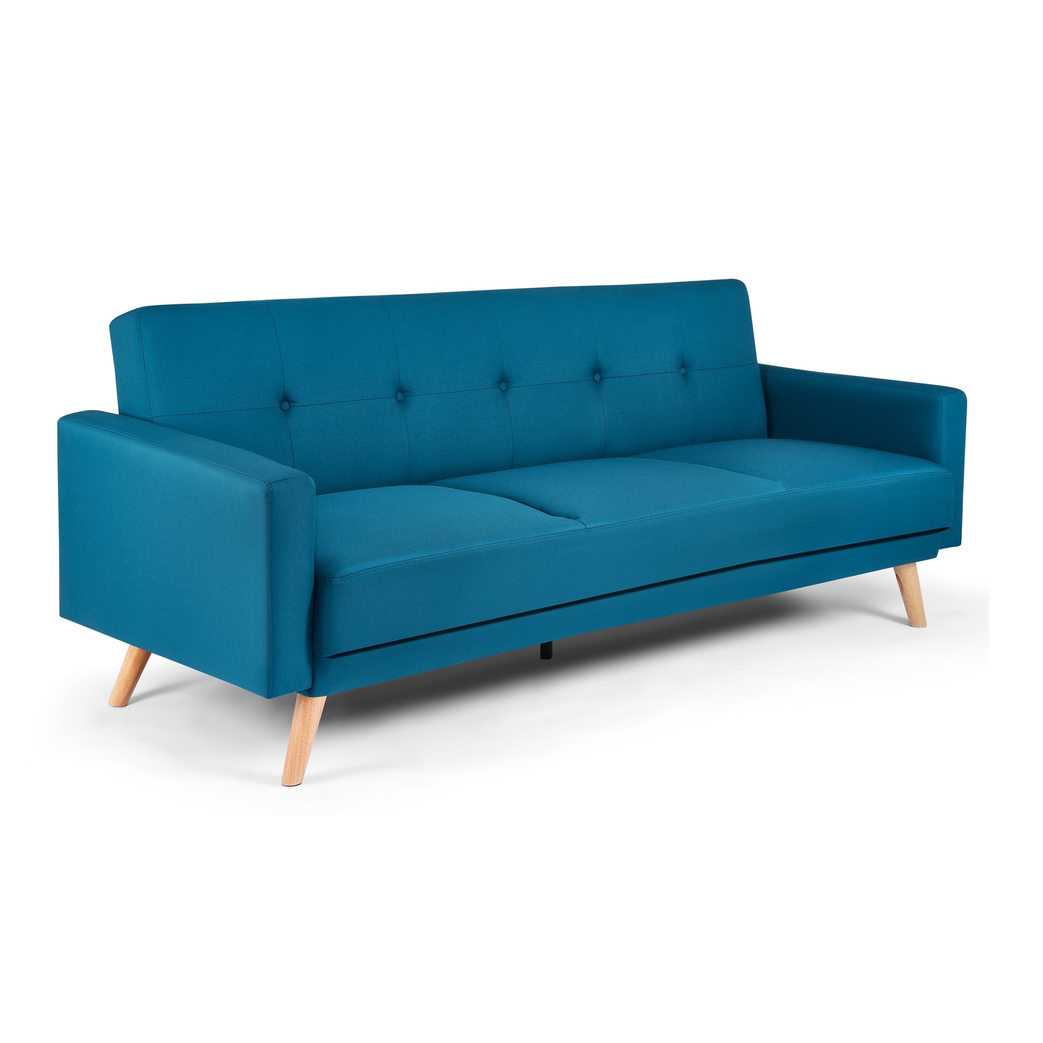 Narvik Sofa Bed 3 Seater Click Clack - Blue Sofas Bargainia