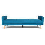 Narvik Sofa Bed 3 Seater Click Clack - Blue - Bargainia.com - 