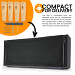 Narvik Sofa Bed 3 Seater Click Clack - Blue - Bargainia.com - 