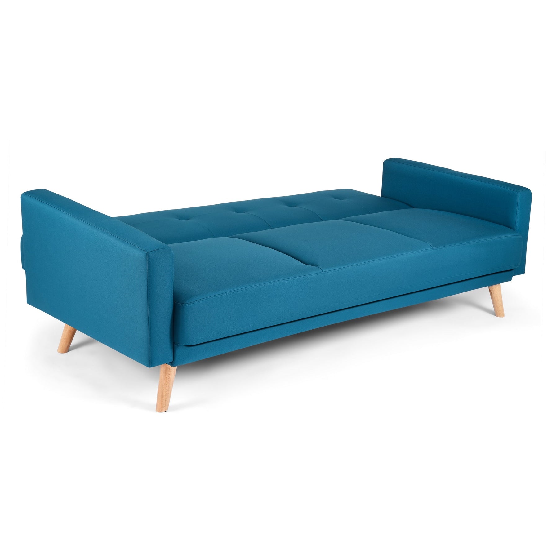 Narvik Sofa Bed 3 Seater Click Clack - Blue - Bargainia.com - 