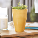 Ocher Yellow Verona Vase - 20cm - Bargainia.com - 