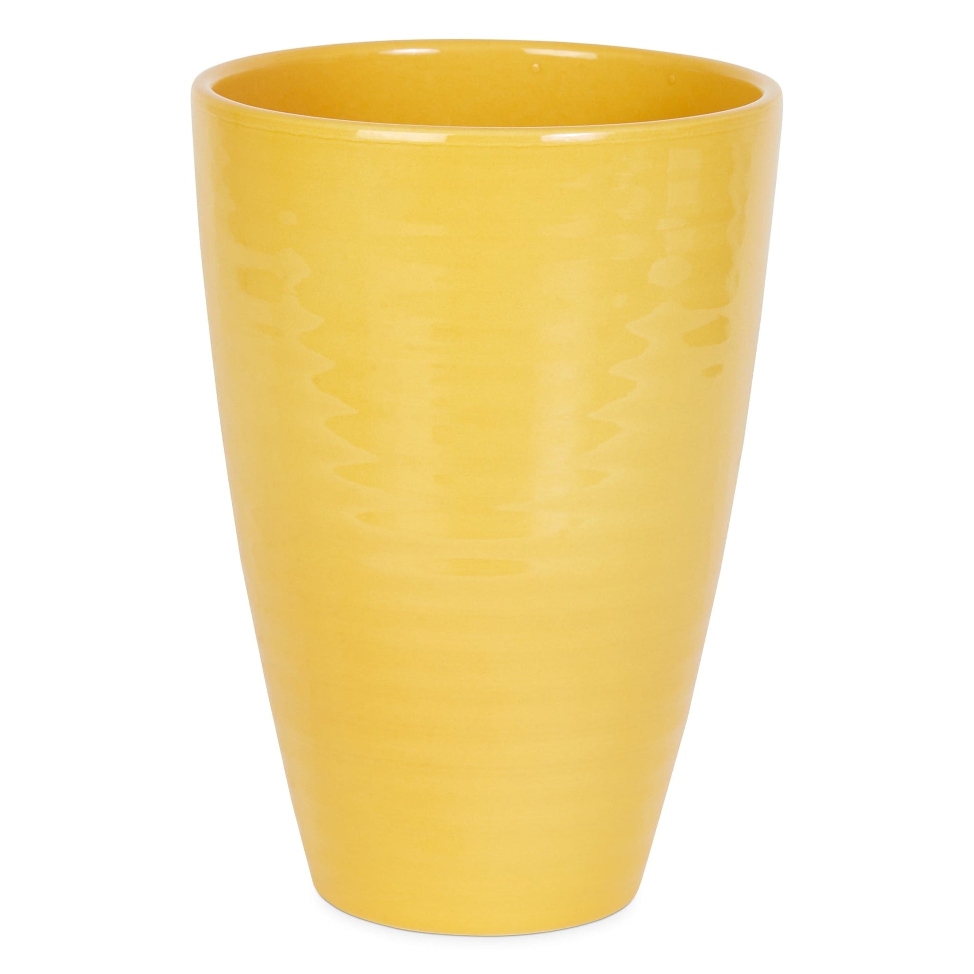 Ocher Yellow Verona Vase - 20cm Vases Clearance