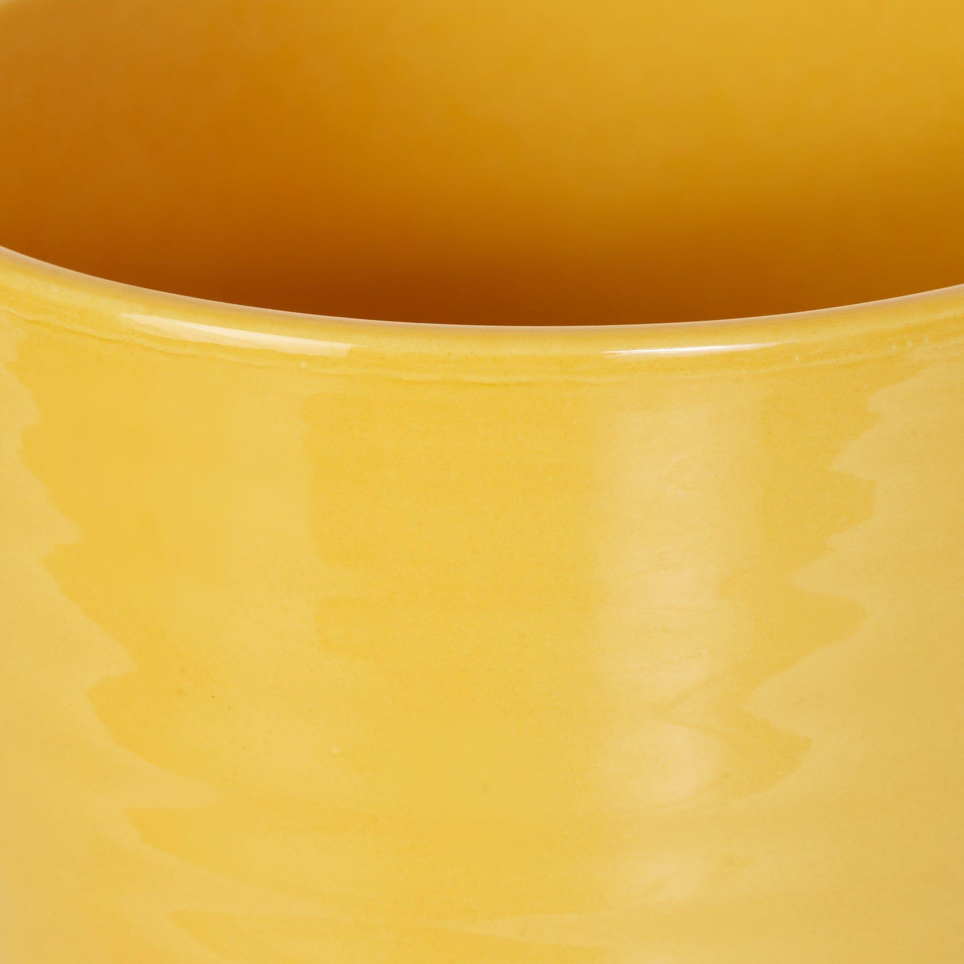 Ocher Yellow Verona Vase - 20cm Vases Clearance