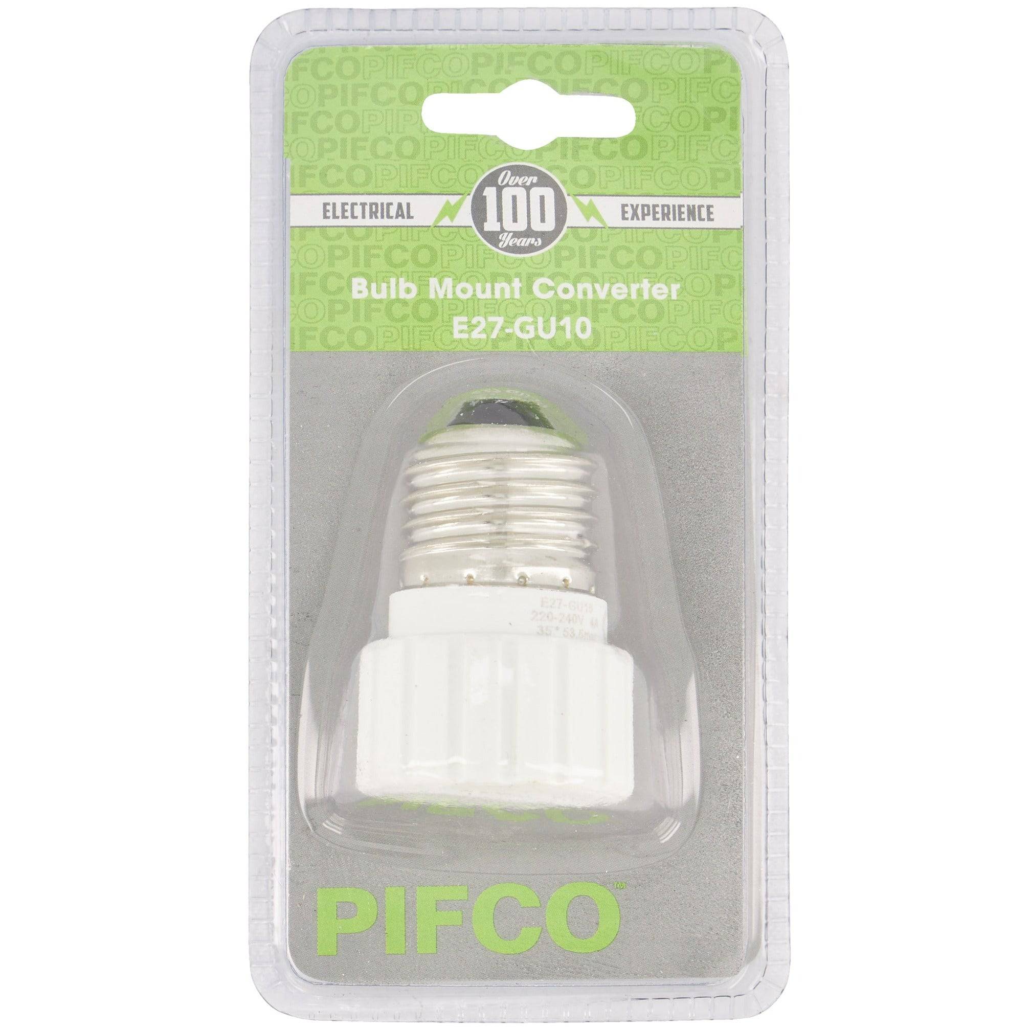 PIFCO Bulb Mount Screw Converter E27 - GU10 - Bargainia.com - 