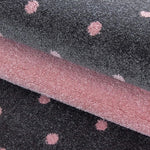 Pink and Grey Heart Kids Rug - Bambi - Bargainia.com - 