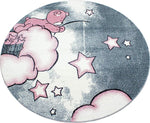 Pink Baby Bear Stars Rug - Kids - Bargainia.com - 